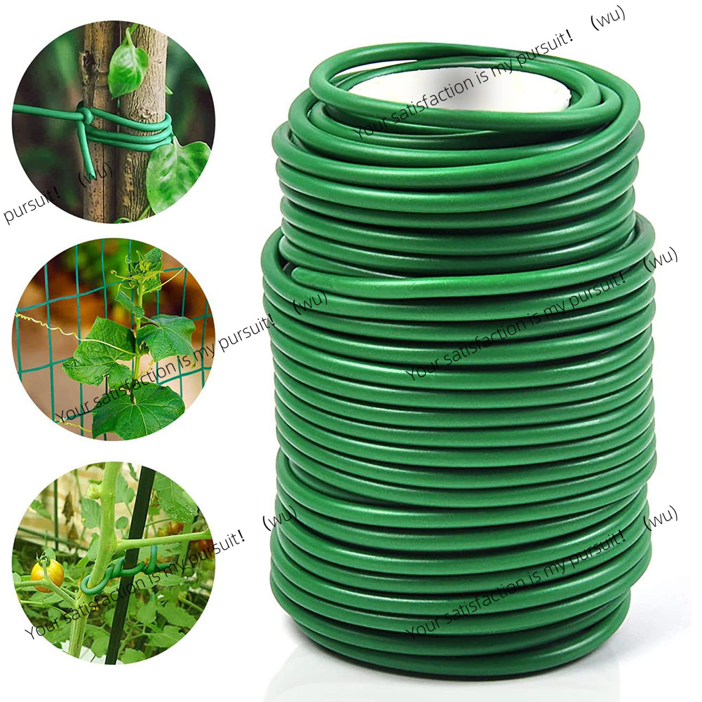 Garden Wire Twist Tie - سلك مطاطي مرن أخضر للنباتات بطول