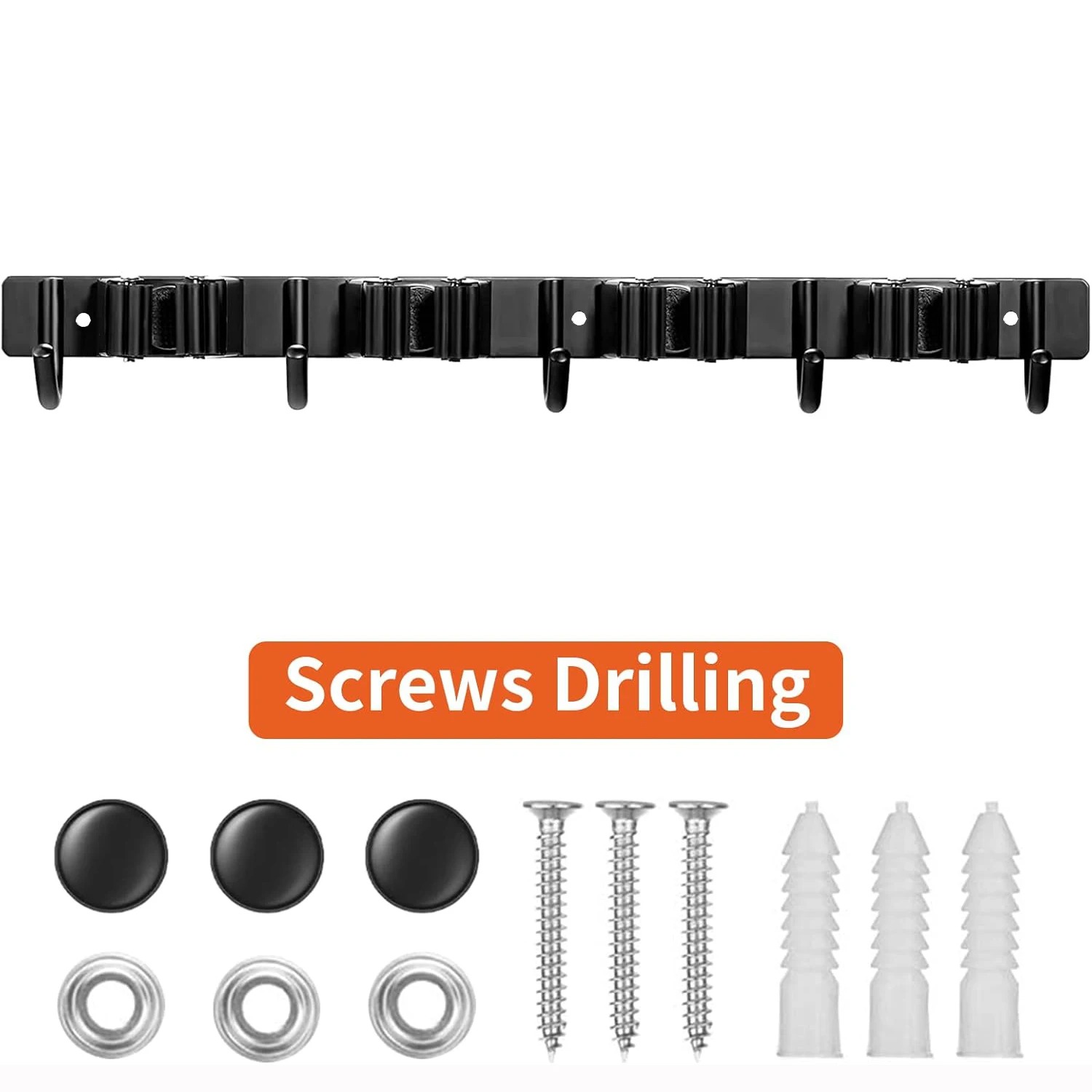Gardening Tools Range - حامل أدوات معدني متين مع 4