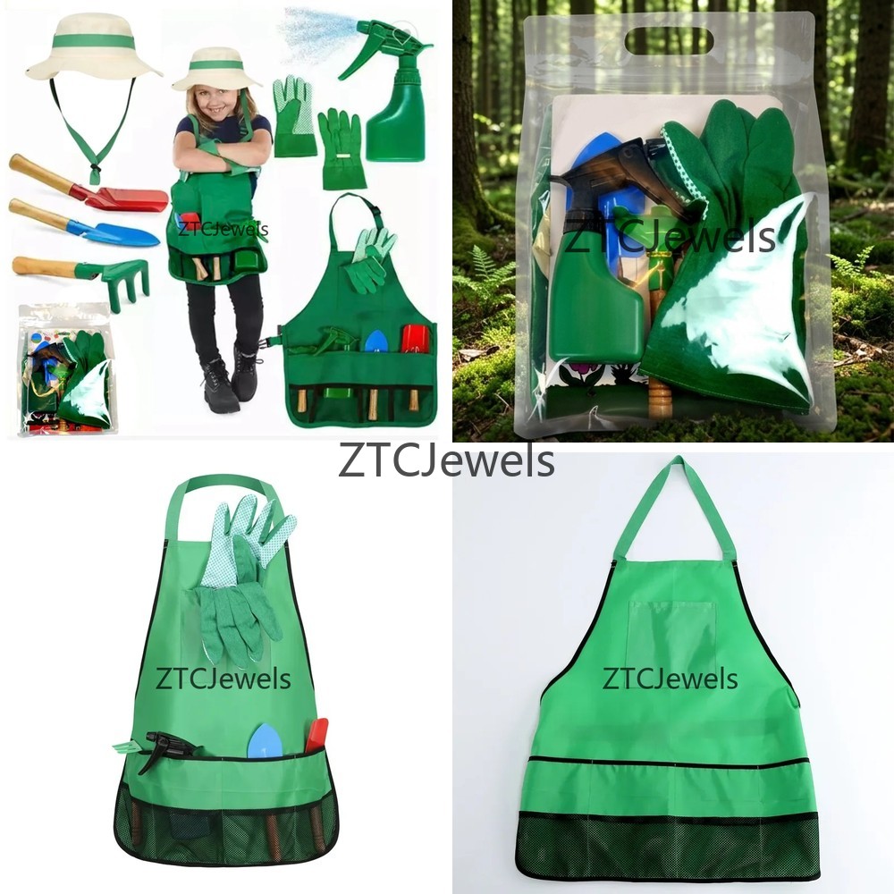 Gardening Tools In - طقم أدوات وشاحنات صدرية للحديقة للأطفال