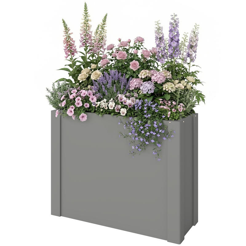 Raised Bed Planter Box - صندوق زراعة خارجي مرتفع من Outsunny،