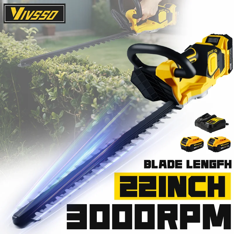 Gardening Tools Rake - VIVSSO اللاسلكي أداة تشذيب التحوط الكهربائية