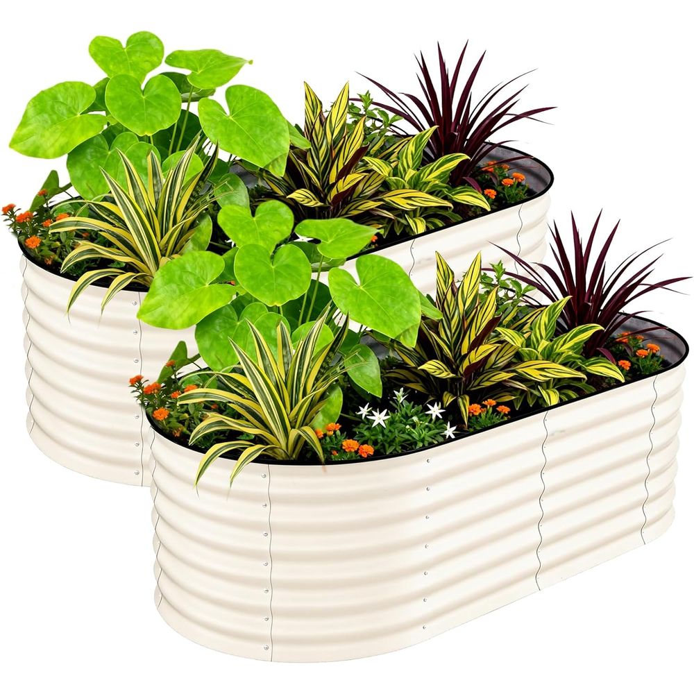 Raised Bed Planter Box - حوضان زراعة مرتفعين (عبوة من قطعتين)