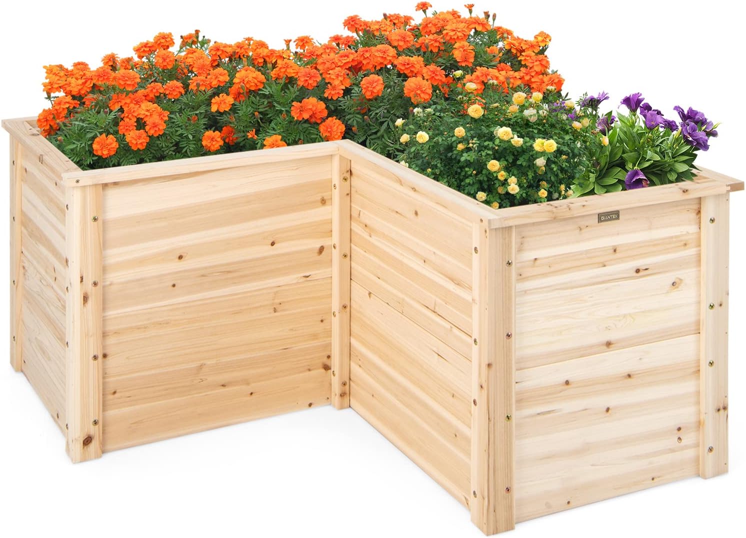 Raised Bed Planter Box - حوض زراعة خشبي مرتفع، 47.5 ×
