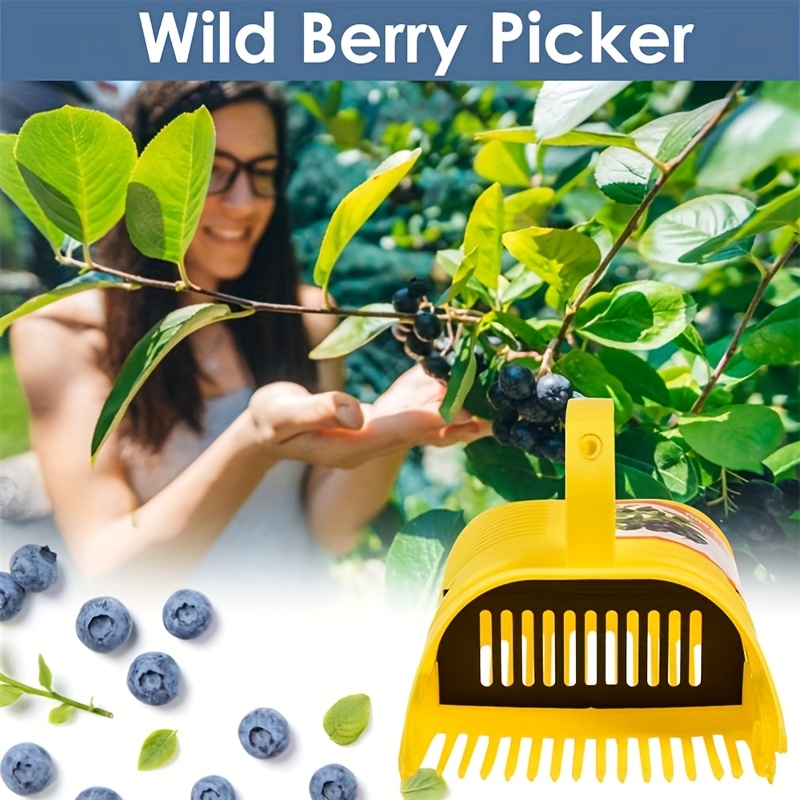 Gardening Tools Rake - أداة قطف التوت سهلة الاستخدام، مشط