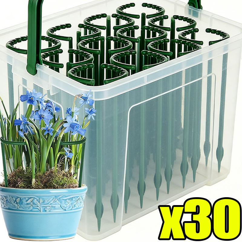 Gardening Tools Range - 30-1 قطعة دعامة نباتات بلاستيكية نصف