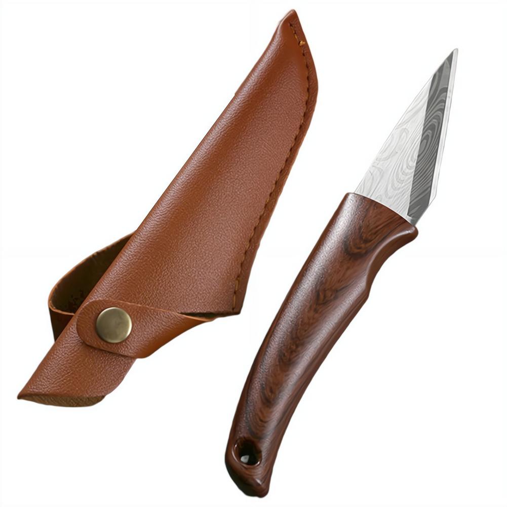 Gardening Tools Knife - سكين تطعيم حاد بمقبض خشبي وغمد