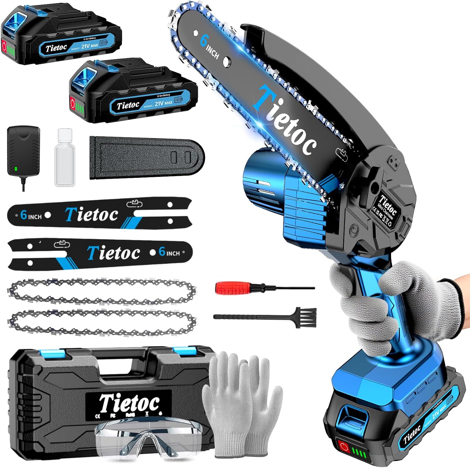 Gardening Tools Battery Powered - منشار سلسلة صغير، منشار كهربائي لاسلكي
