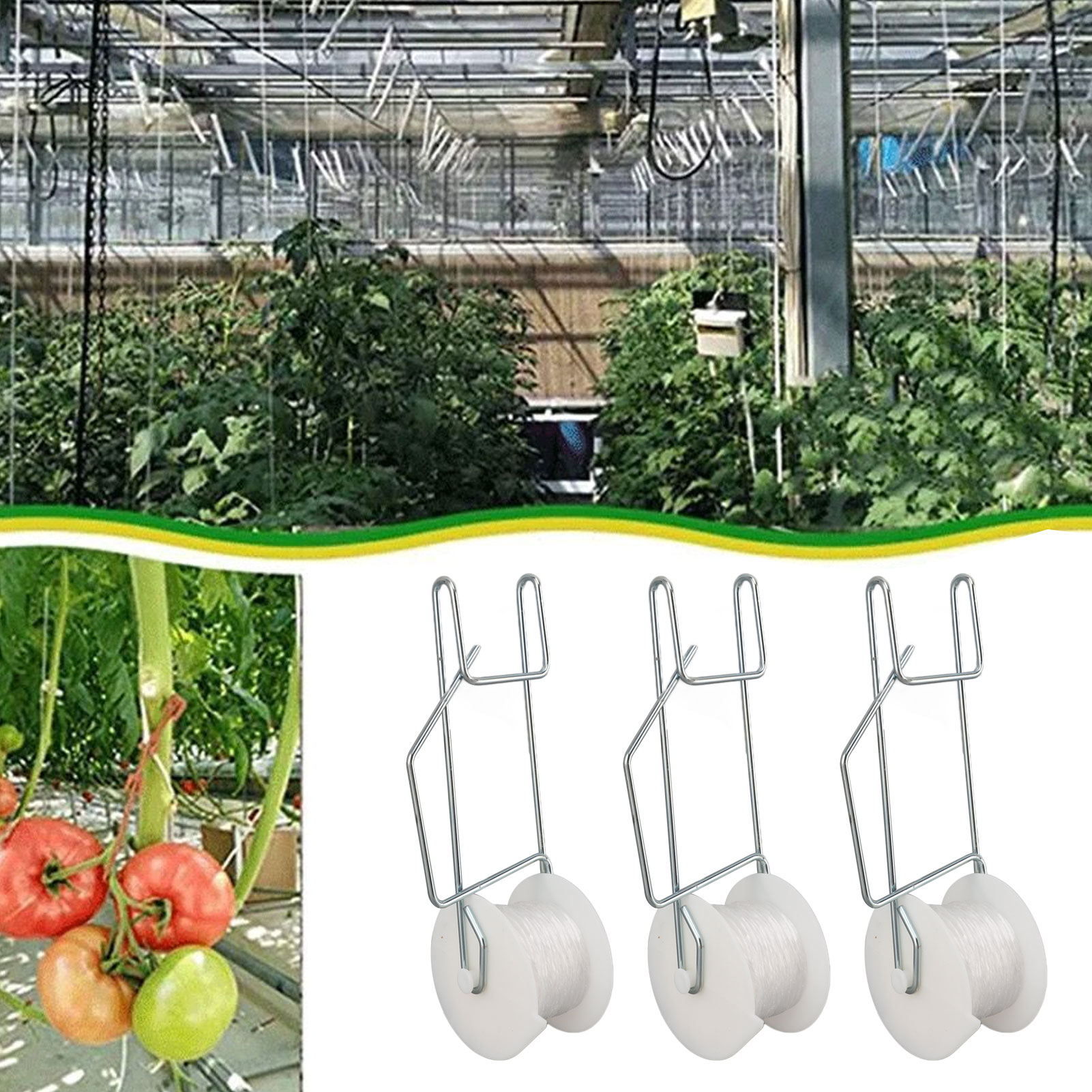 Gardening Tools Essential - 6-50 قطعة خطافات دعم الطماطم مع
