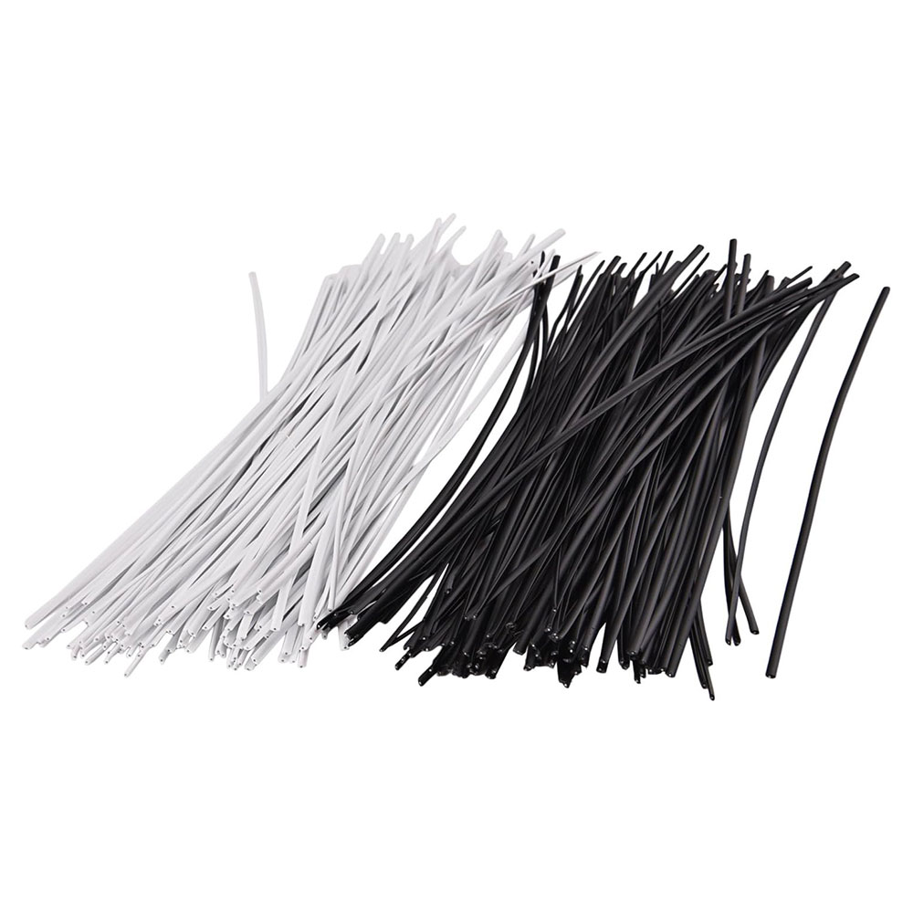 Garden Wire Twist Tie - 100 قطعة أسود أبيض البستنة كابل