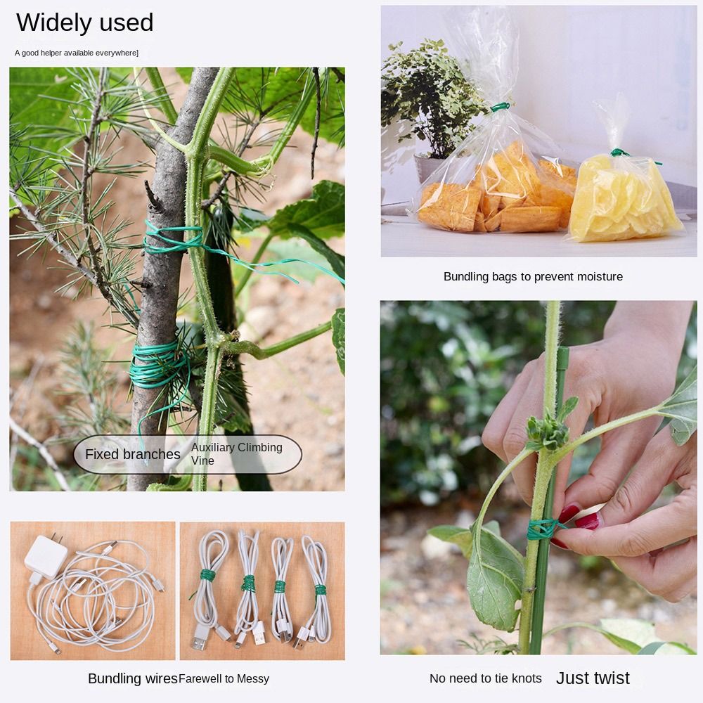 20/50/100 متر حديقة كابل العلا - مراجعة Garden Wire Twist Tie وسعره