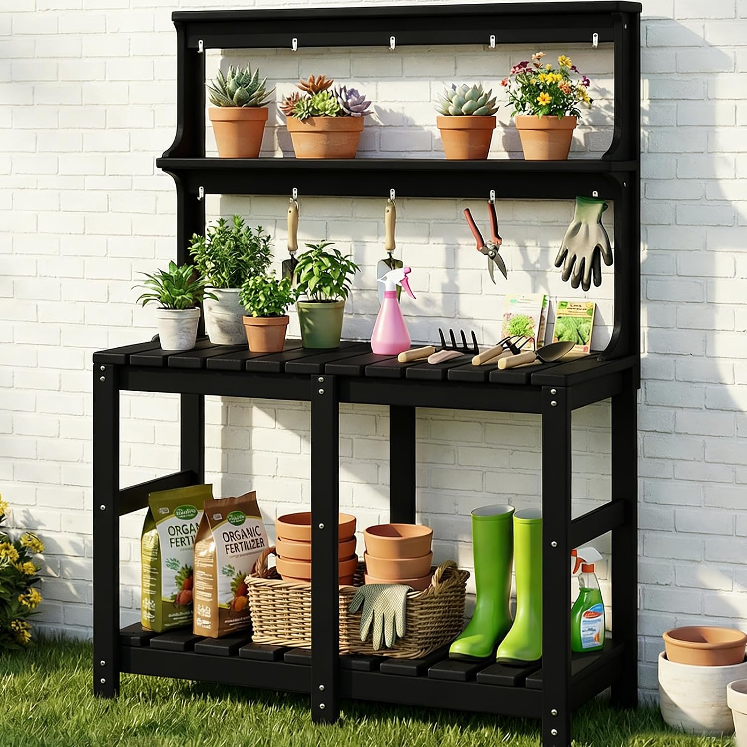 طاولة زراعة متينة من البولي إي - مراجعة Gardening Tools Toolstation وسعره