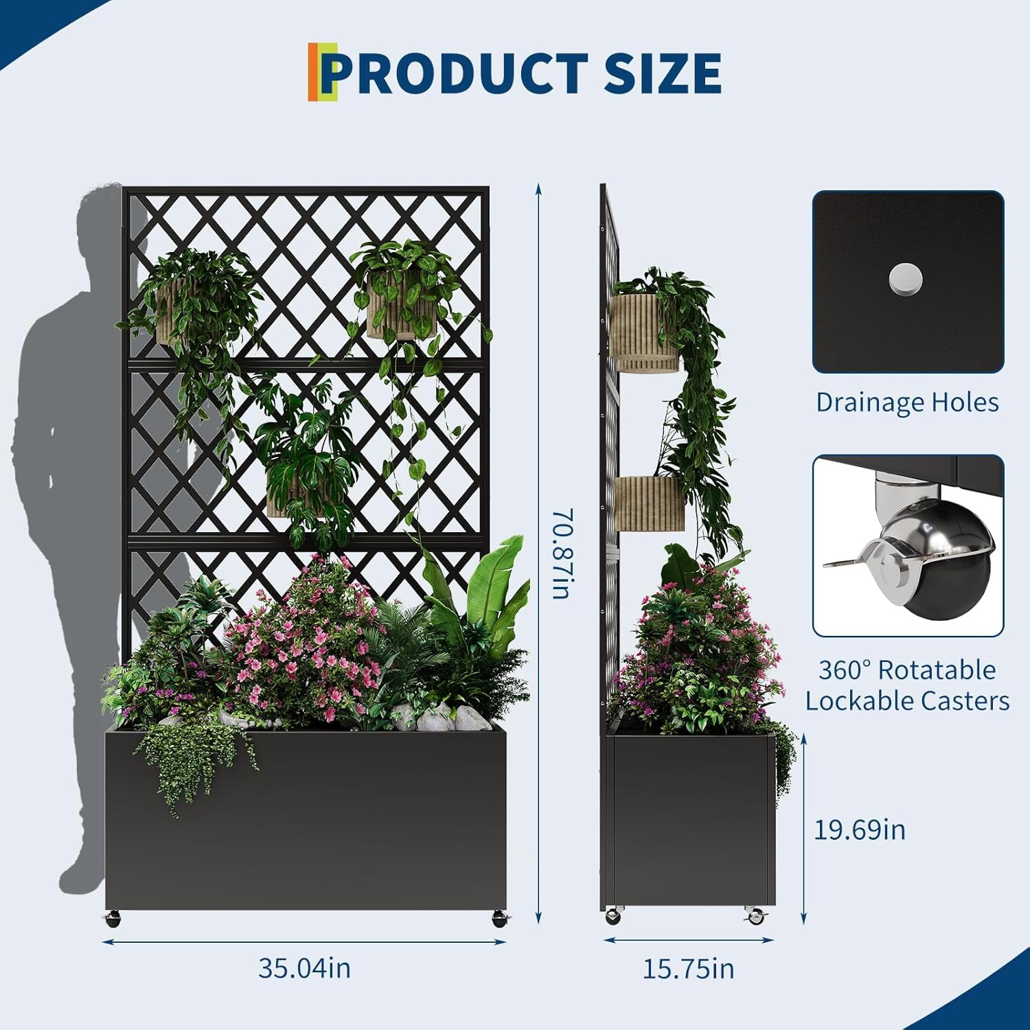 حوض زراعة مرتفع من الفولاذ الم - مراجعة Raised Bed Planter Box وسعره