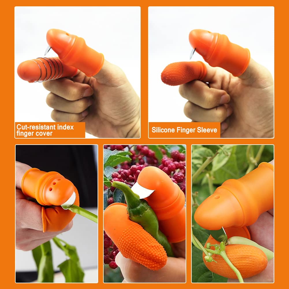 واقي إصبع السيليكون للحدائق، أ - مراجعة Gardening Tools Knife وسعره