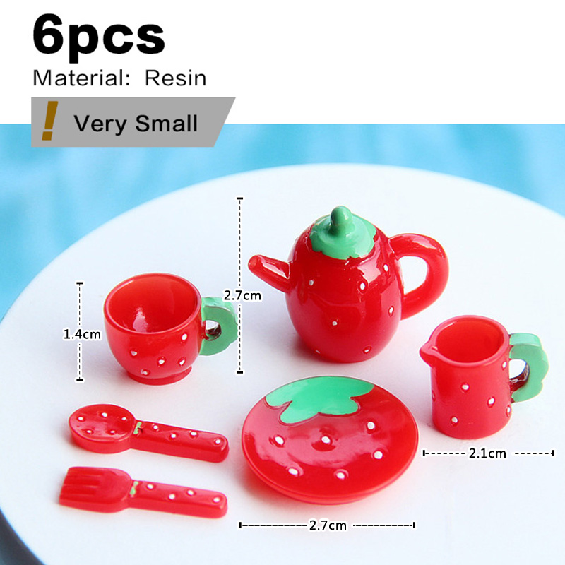 طقم شاي وردي مصغر، مجسمات أكوا - مراجعة Gardening Tools Wholesale وسعره