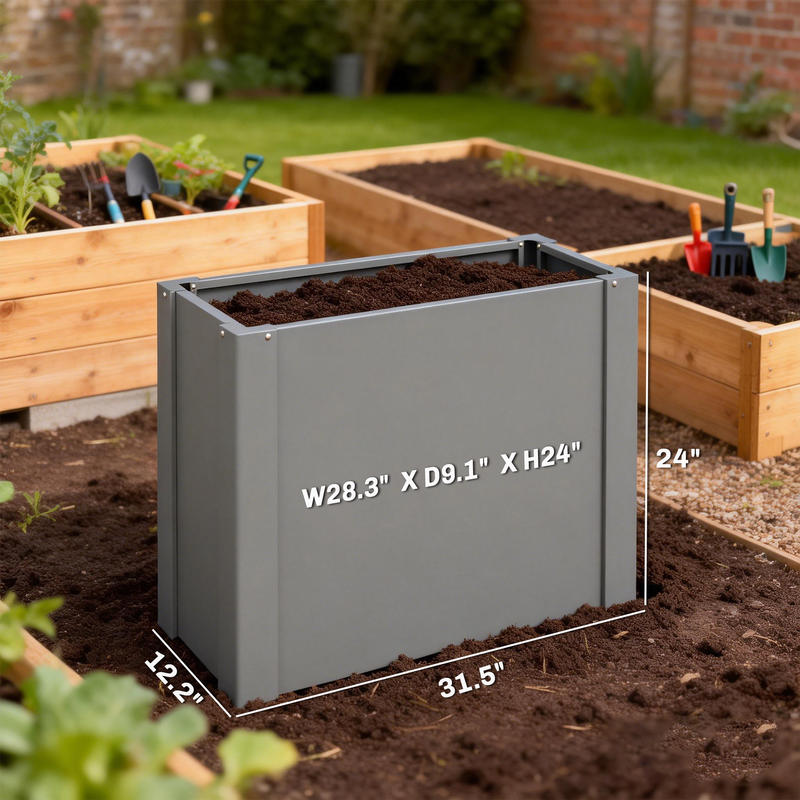 صندوق زراعة خارجي مرتفع من Out - مراجعة Raised Bed Planter Box وسعره
