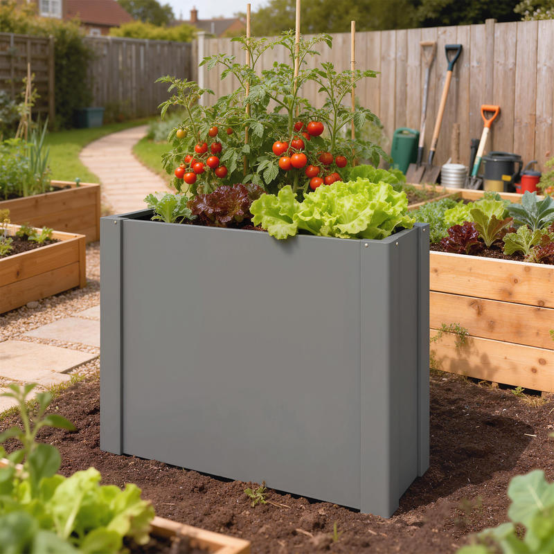 صندوق زراعة خارجي مرتفع من Out - مراجعة Raised Bed Planter Box وسعره