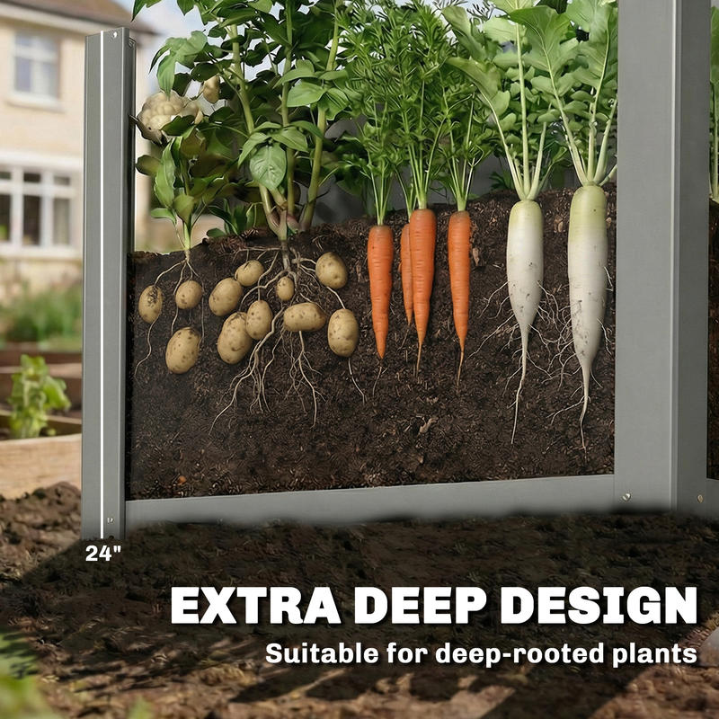صندوق زراعة خارجي مرتفع من Out - مراجعة Raised Bed Planter Box وسعره
