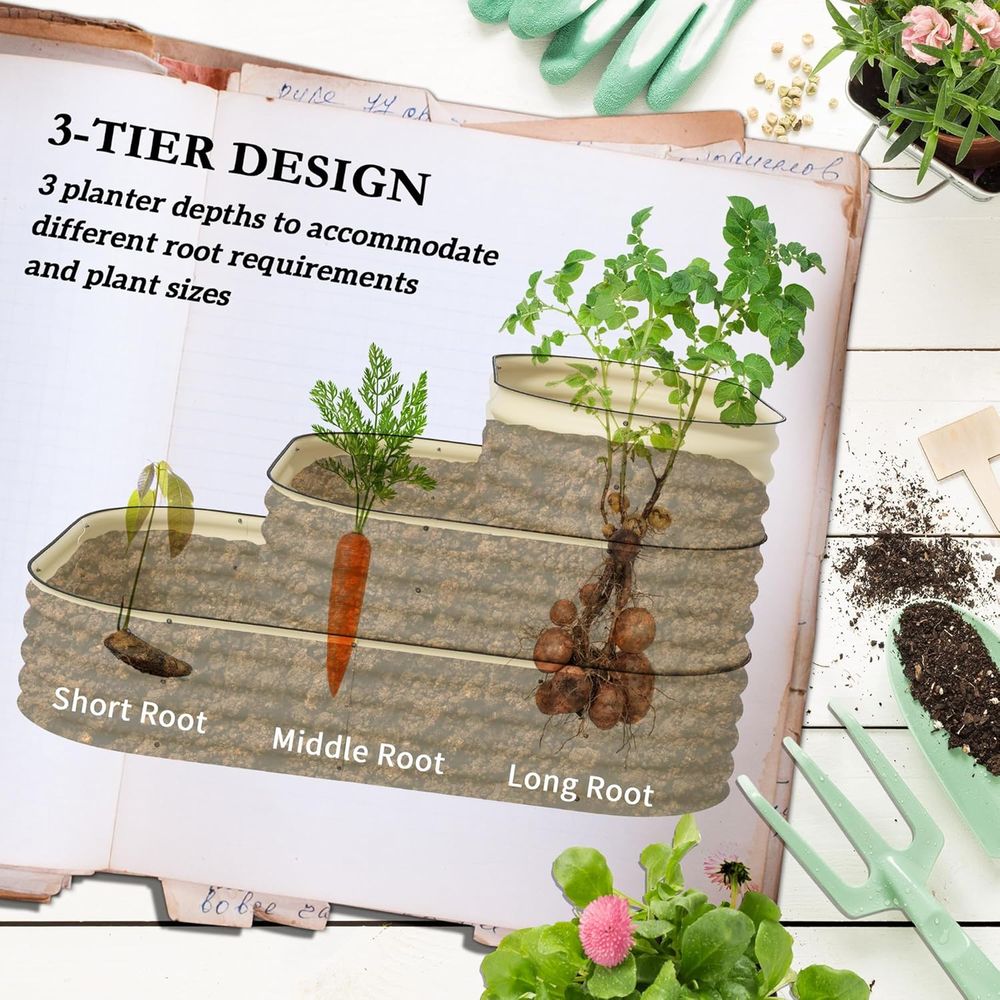 حوض زراعة مرتفع من الفولاذ بثل - مراجعة Raised Bed Planter Box وسعره