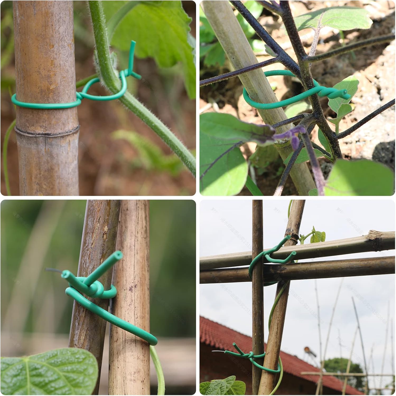 روابط مطاطية خضراء مرنة قابلة  - مراجعة Garden Wire Twist Tie وسعره