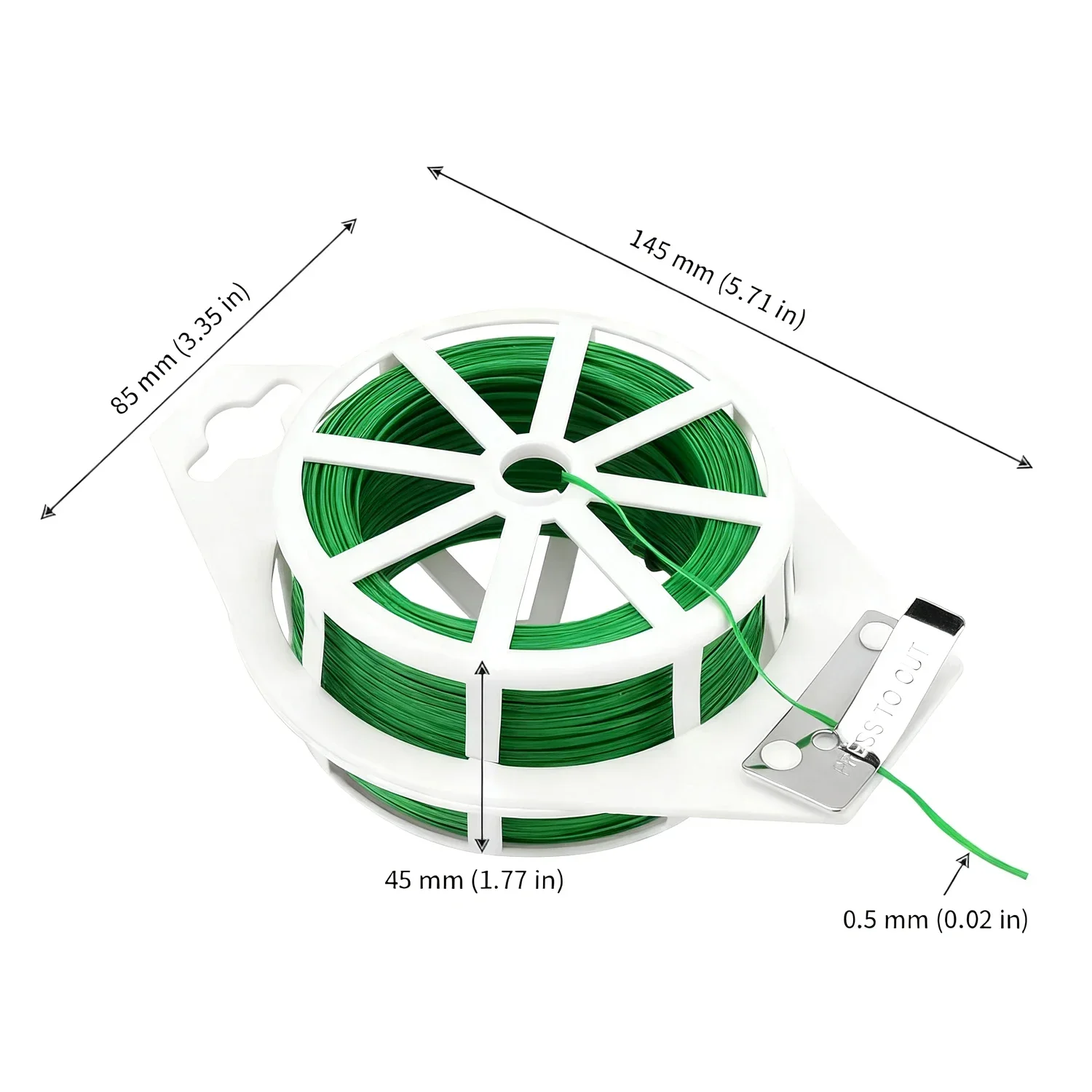 1-3 لفات من سلك حديدي مرن أخضر - مراجعة Garden Wire Twist Tie وسعره
