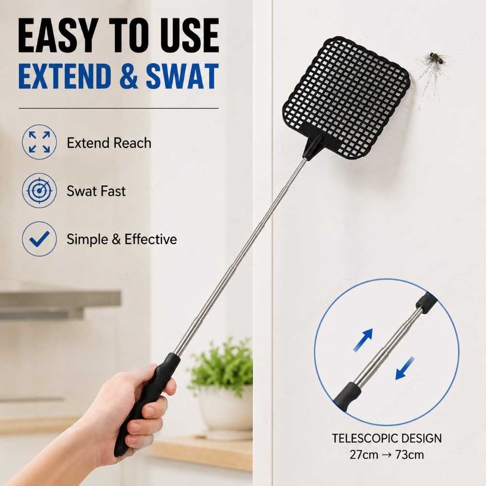 مضرب ذباب يدوي قابل للتمدد، أد - مراجعة Gardening Tools Essential وسعره