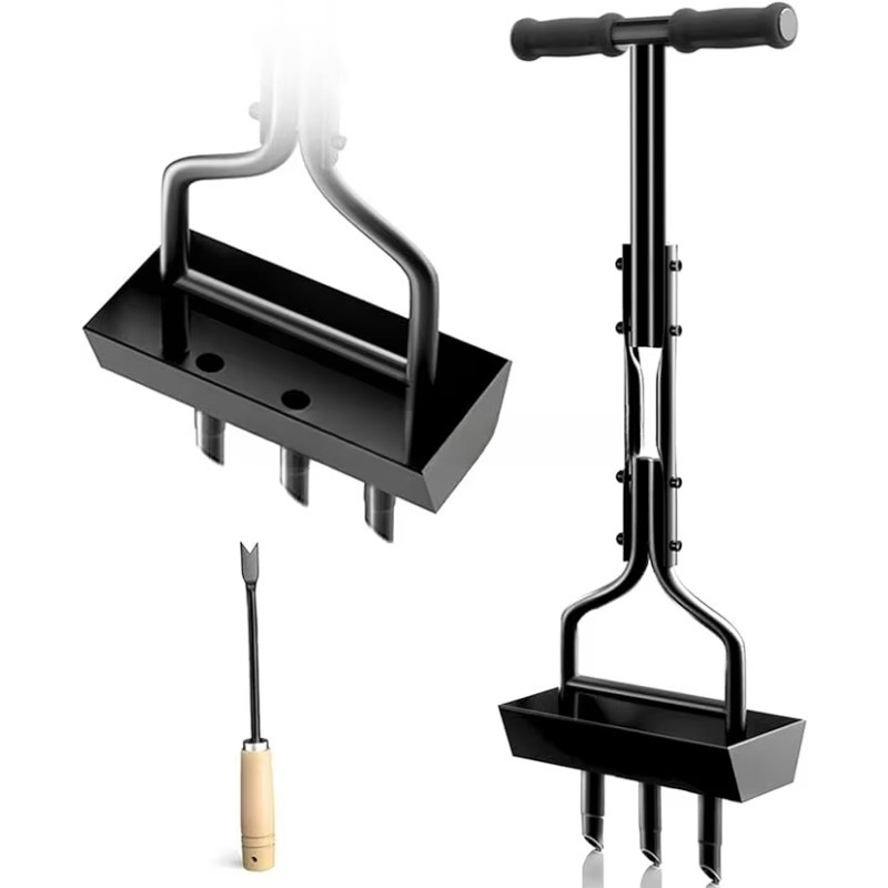 أداة تهوية العشب اليدوية مع صي - مراجعة Gardening Tools Storage وسعره