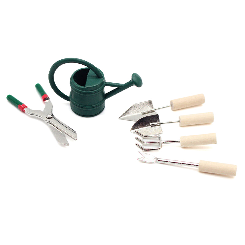 1/12 دمية محاكاة مسقاة المجرف  - مراجعة Gardening Tools In وسعره