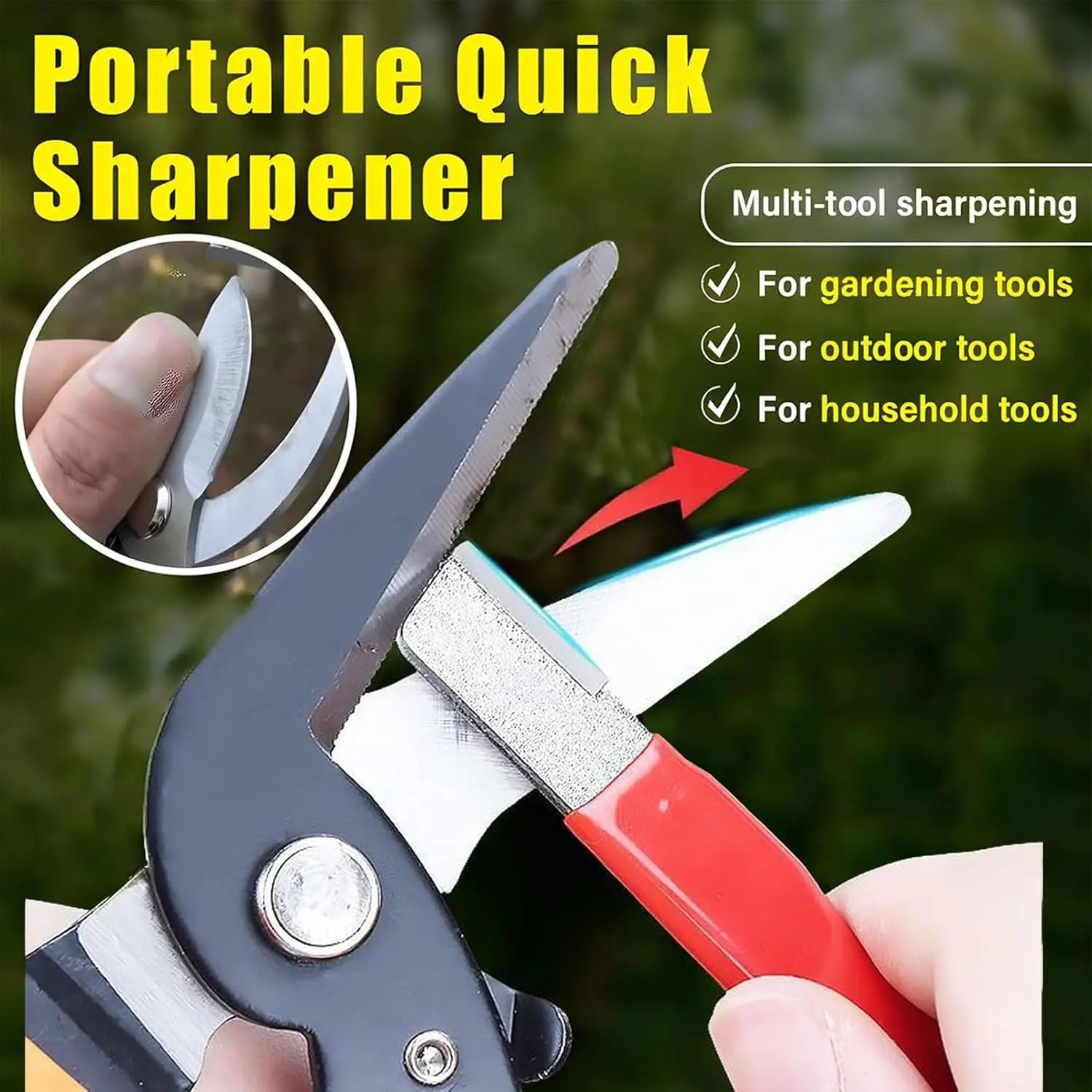 مبراة سريعة محمولة يدوية لشحذ  - مراجعة Gardening Tools Knife وسعره