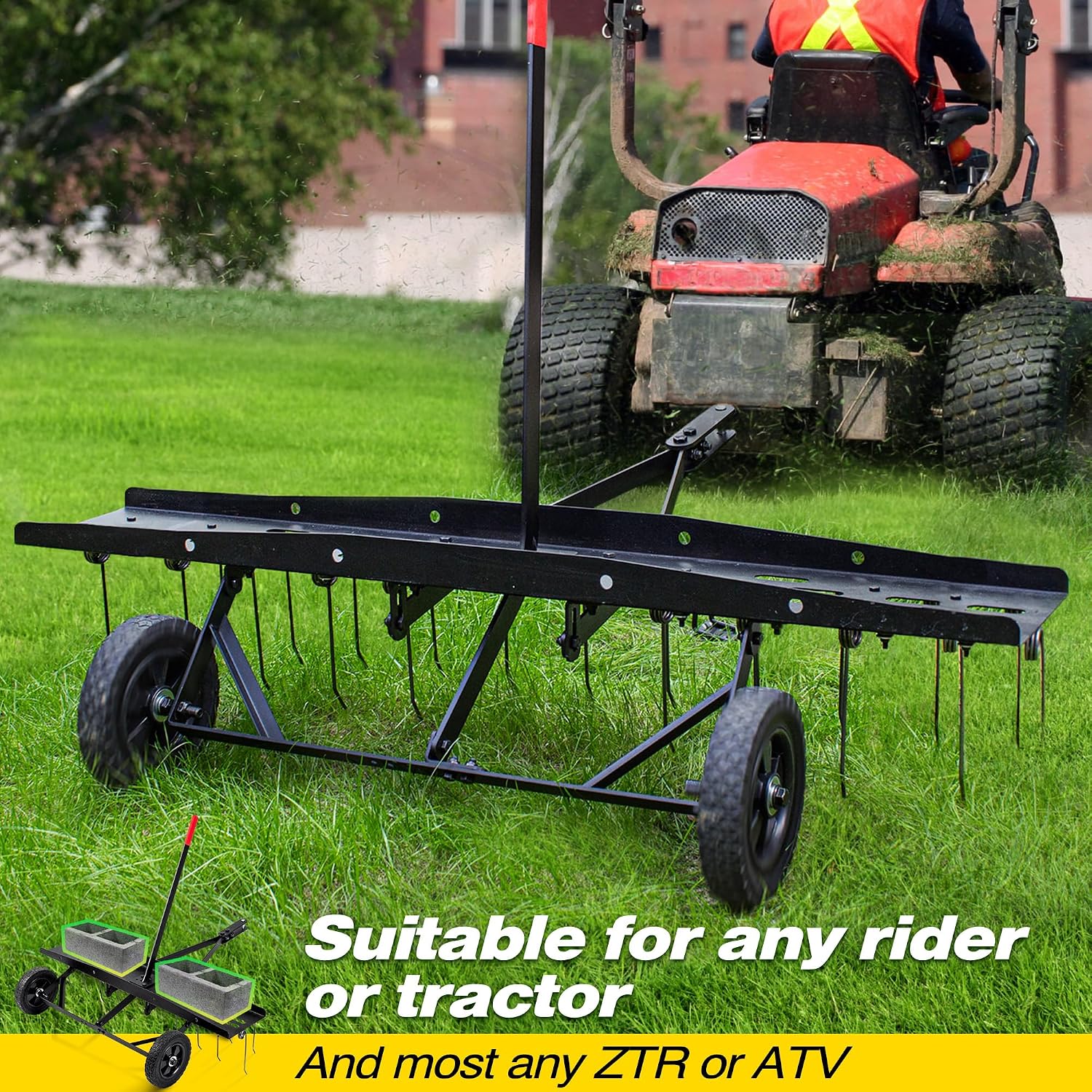 ملحق مشط تفكيك التربة للحدائق، - مراجعة Gardening Tools Rake وسعره