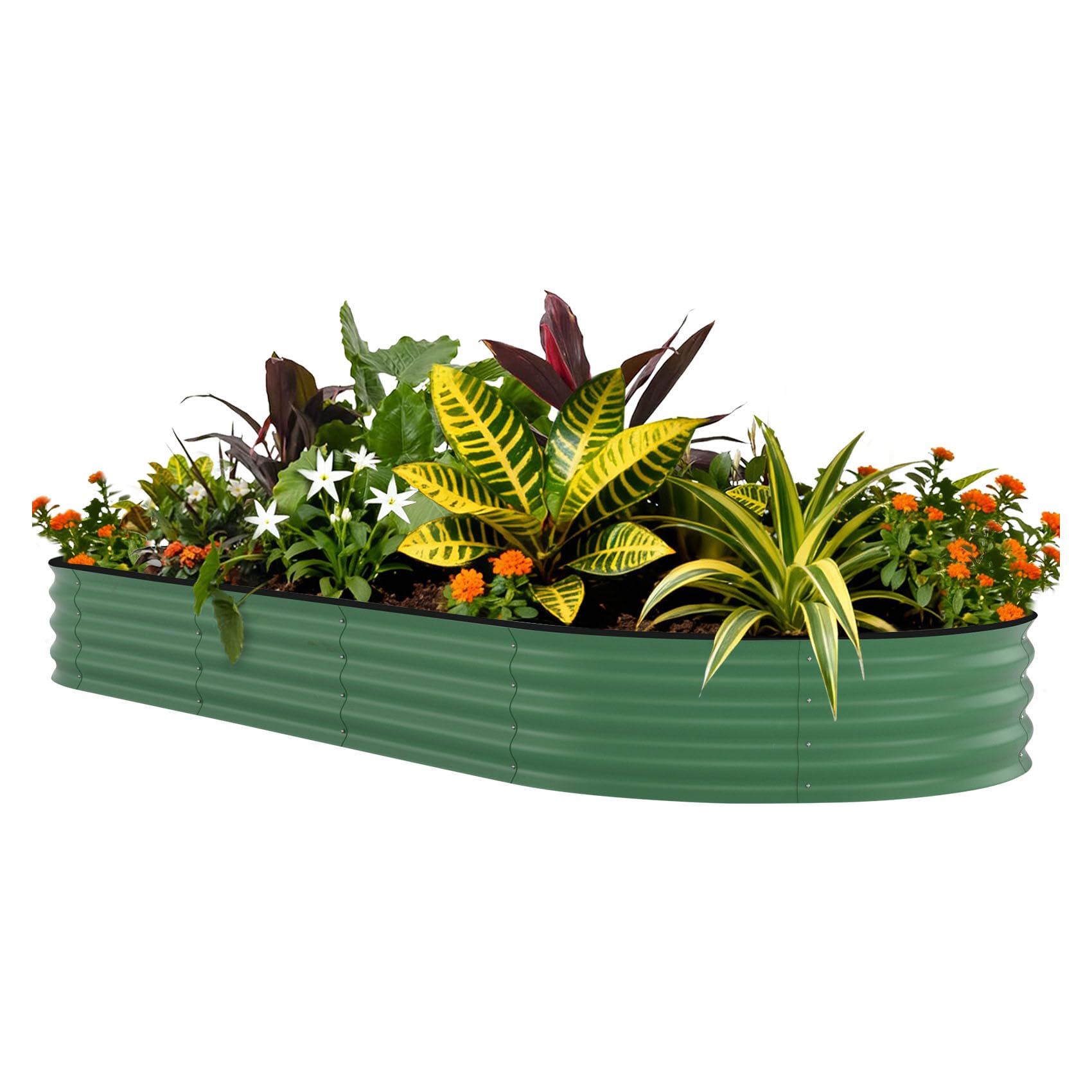 حوض زراعة مرتفع مجلفن مقاس 8×4 - مراجعة Raised Bed Planter Box وسعره