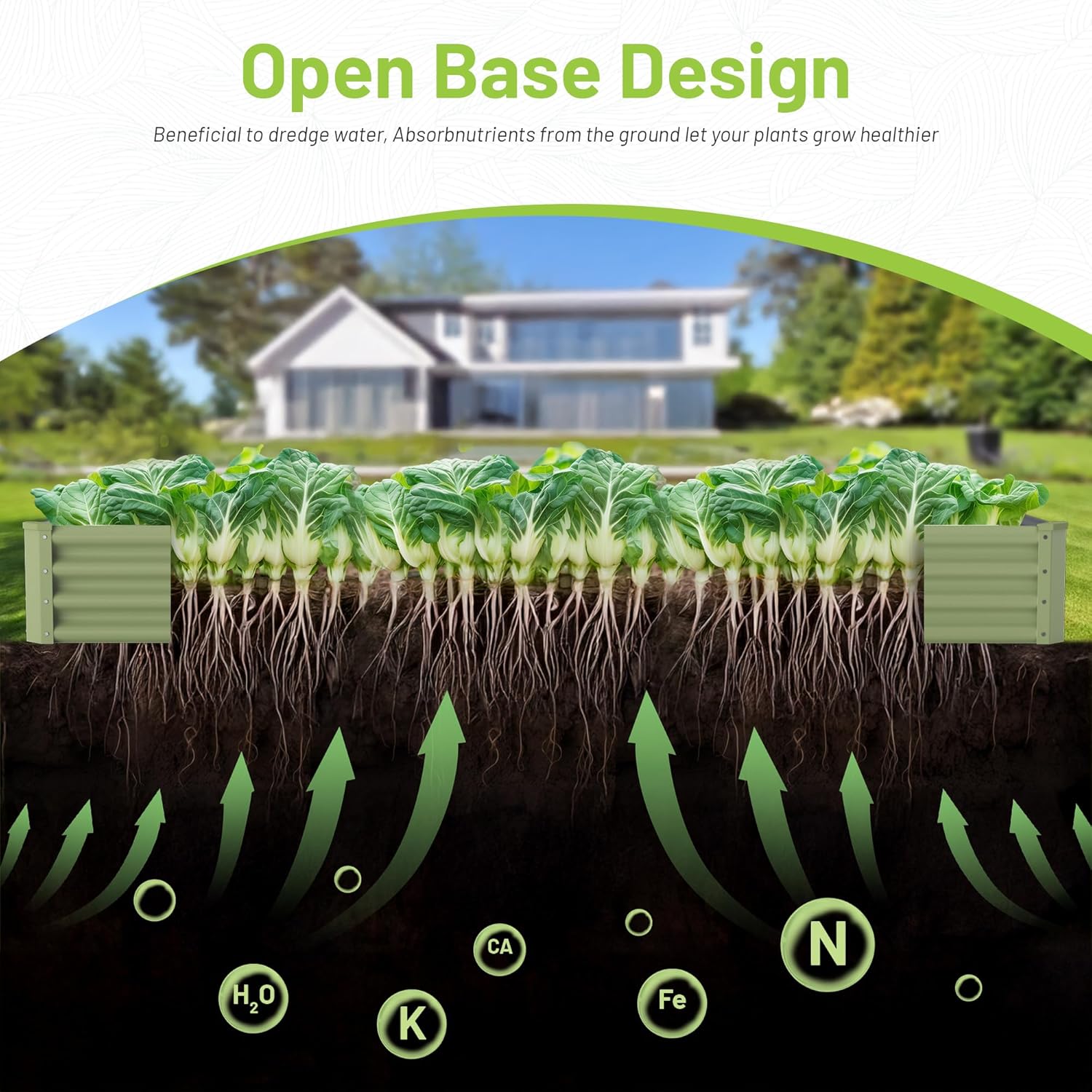 حوض زراعة خضروات معدني للاستخد - مراجعة Raised Bed Planter Box وسعره