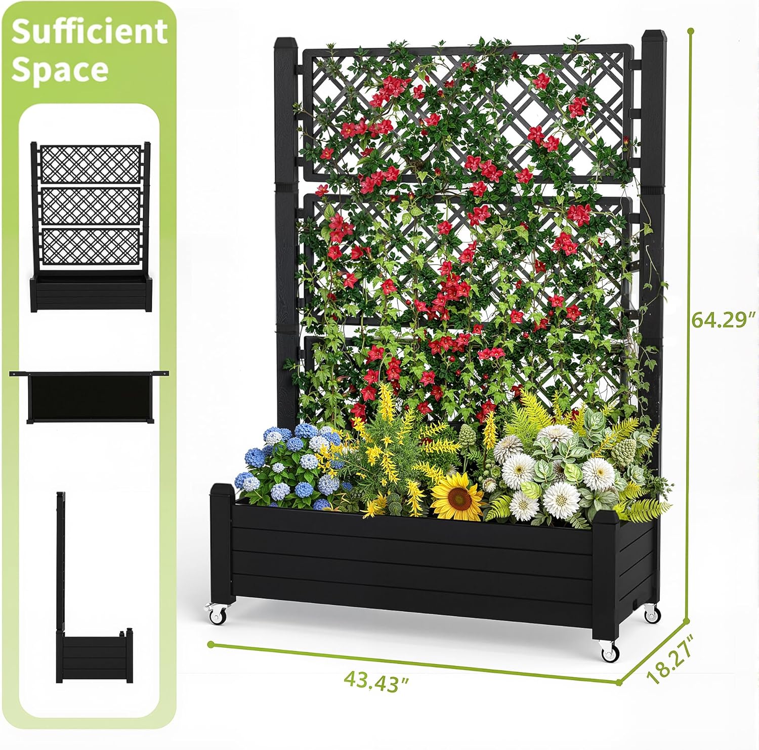 حوض زراعة مرتفع مع شبكة تهوية، - مراجعة Raised Bed Planter Box وسعره