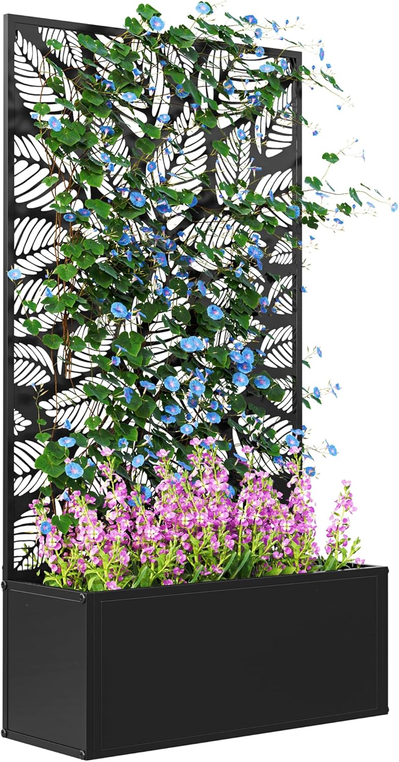 حوض زراعة معدني مرتفع مع شبكة  - مراجعة Raised Bed Planter Box وسعره