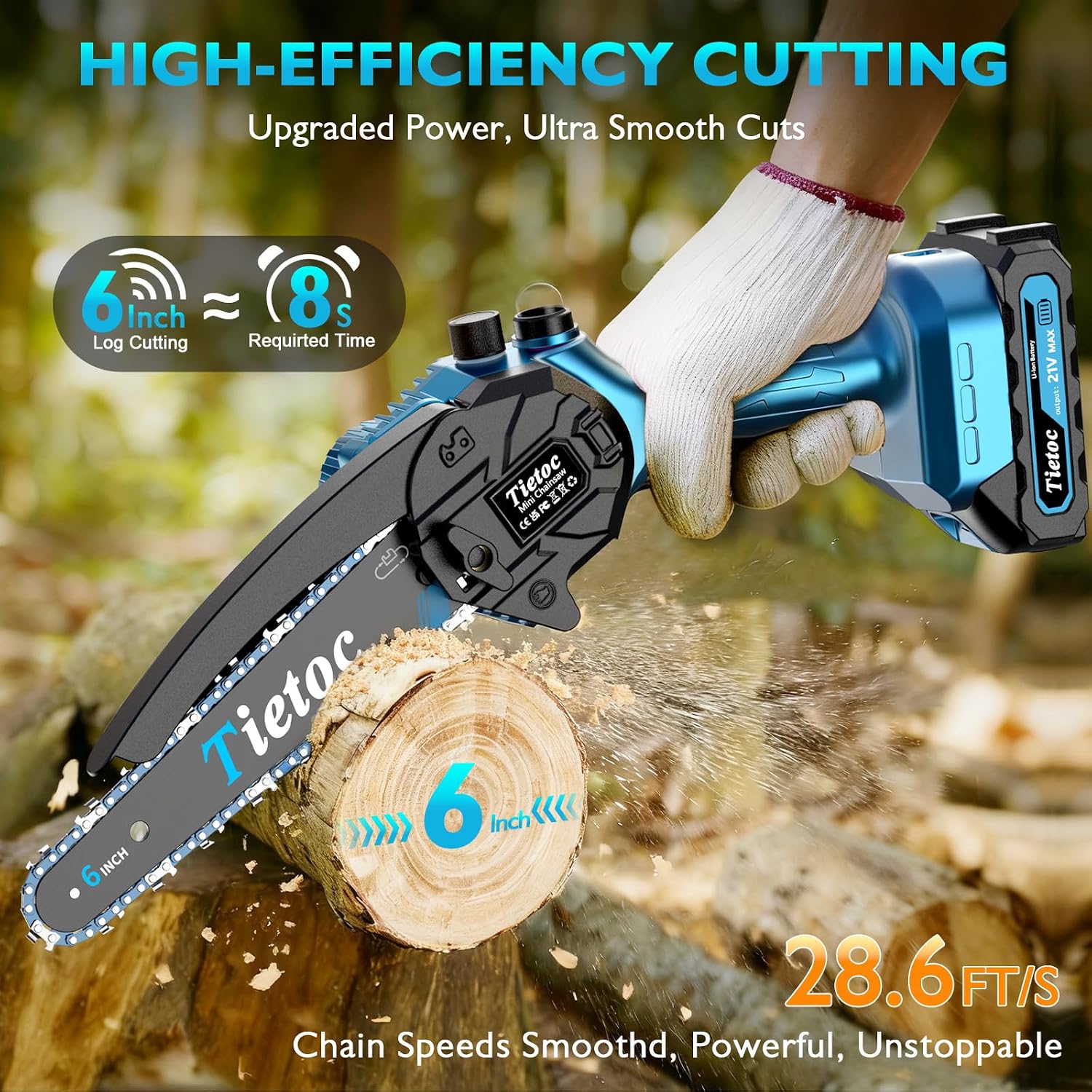 منشار سلسلة صغير، منشار كهربائ - مراجعة Gardening Tools Battery Powered وسعره