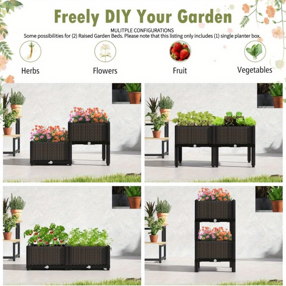 حوض زراعة مرتفع للحديقة، صندوق - مراجعة Raised Bed Planter Box وسعره