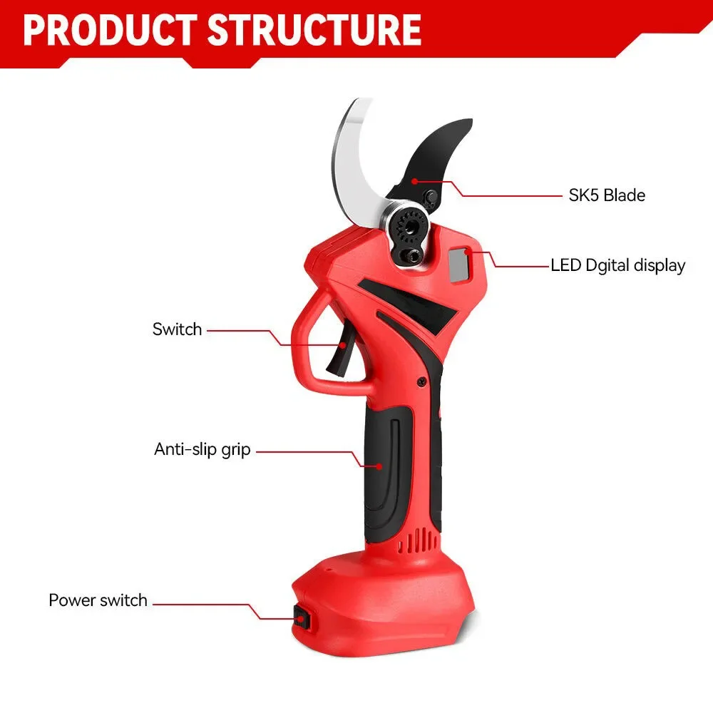 55 مللي متر مقص كهربائي بدون ف - مراجعة Gardening Tools Scissors وسعره