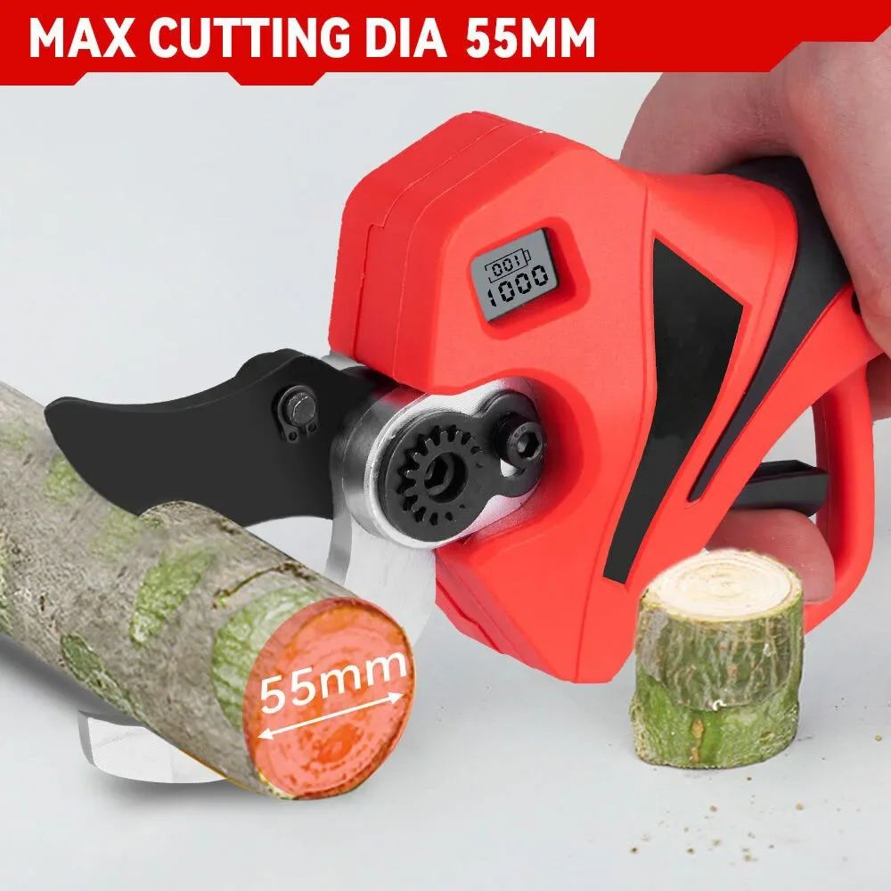 55 مللي متر مقص كهربائي بدون ف - مراجعة Gardening Tools Scissors وسعره