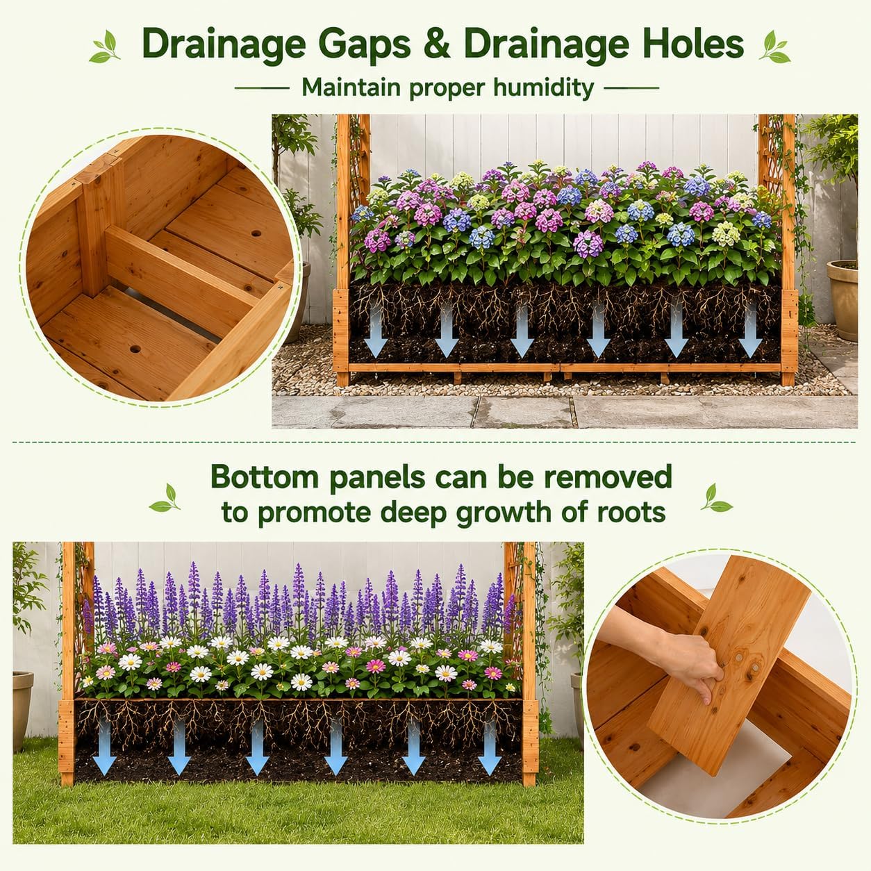 حوض زراعة مرتفع مع سياج شبكي و - مراجعة Raised Bed Planter Box وسعره