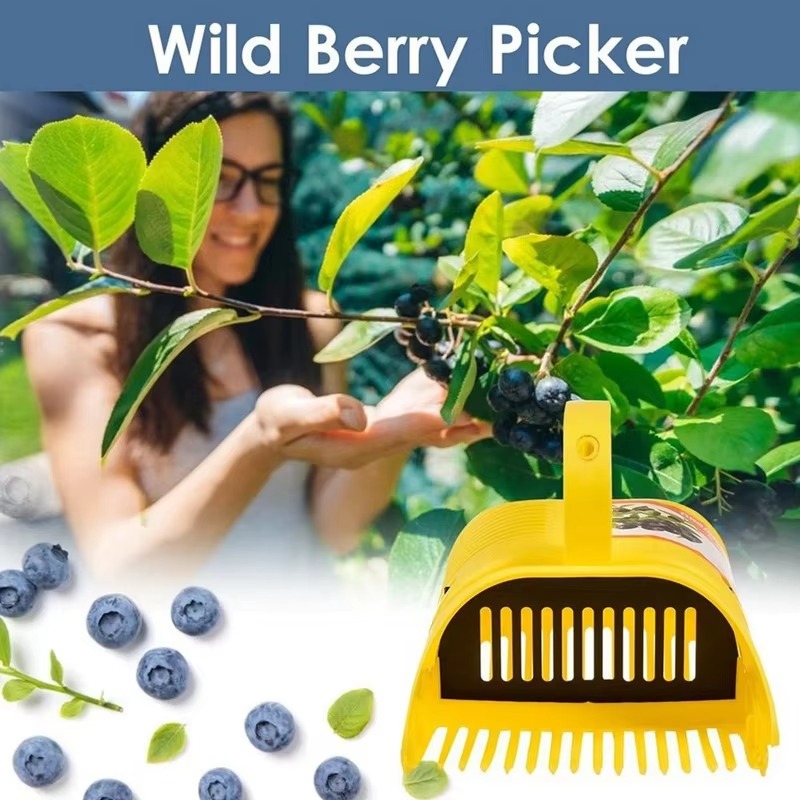 أداة منتقي التوت مع مشط أسنان، - مراجعة Gardening Tools Rake وسعره